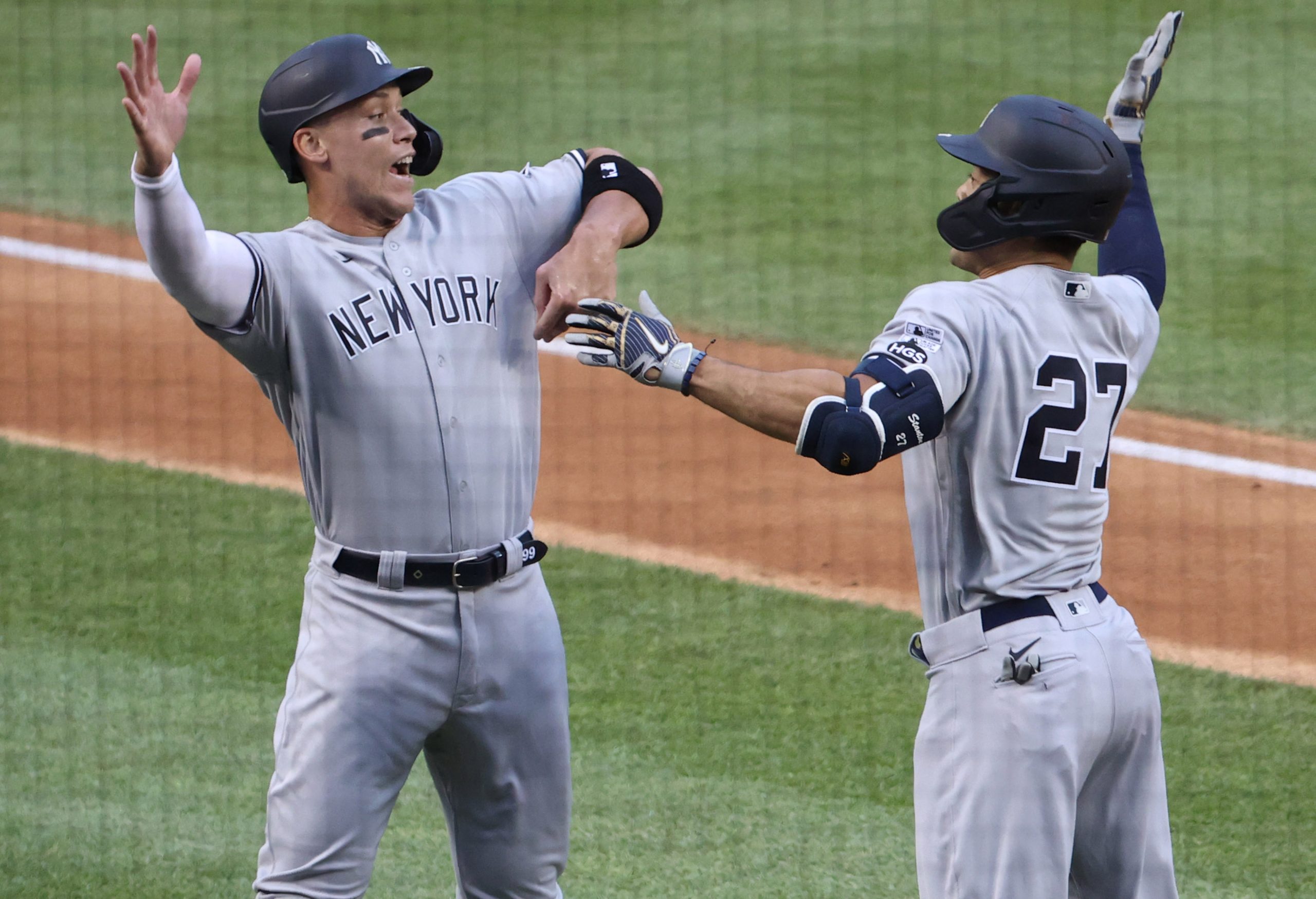 Aaron Judge and Giancarlo Stanton together in lineup makes Yankees nearly  unbeatable in postseason