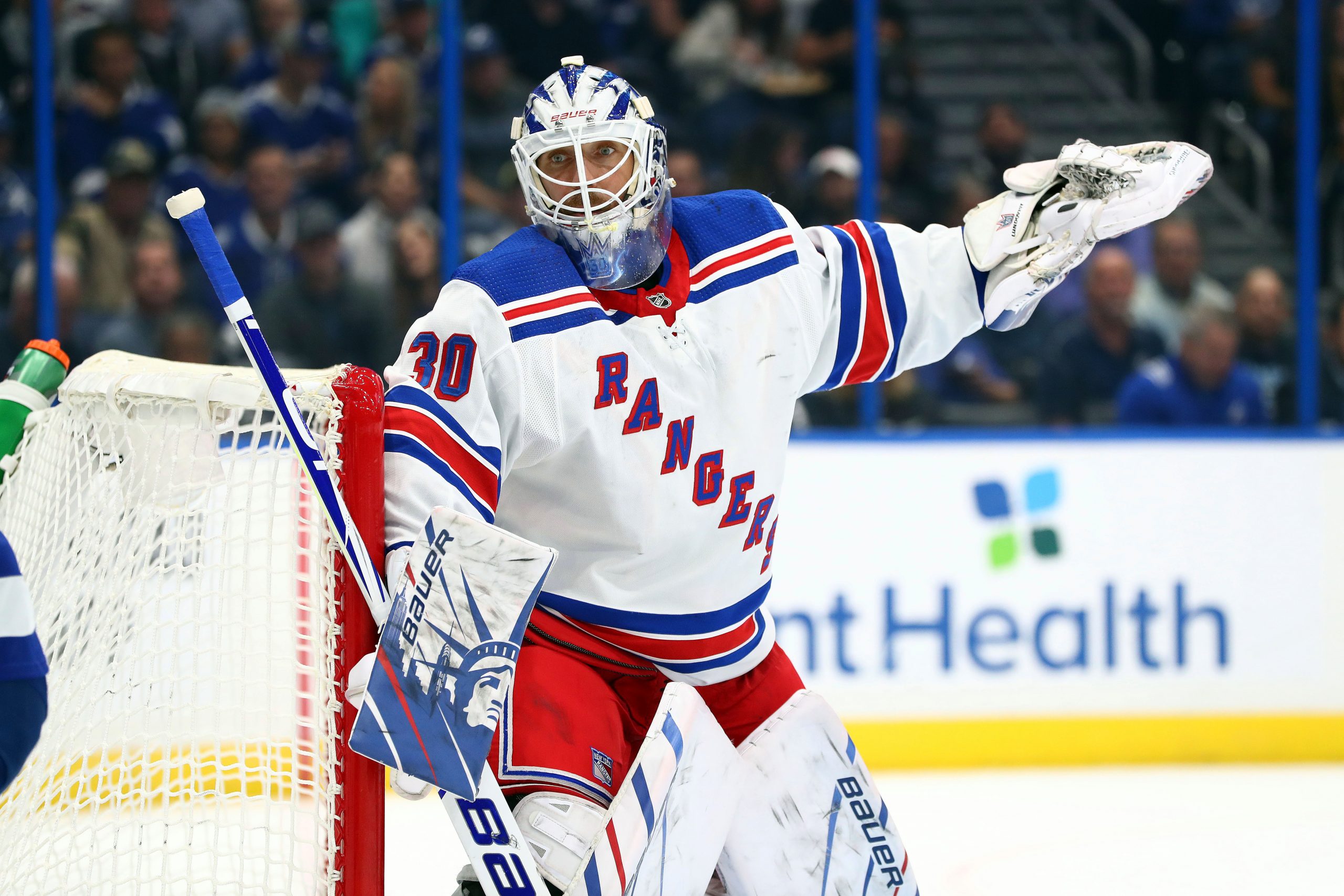 Henrik Lundqvist's No. 30 raised to new home in MSG rafters