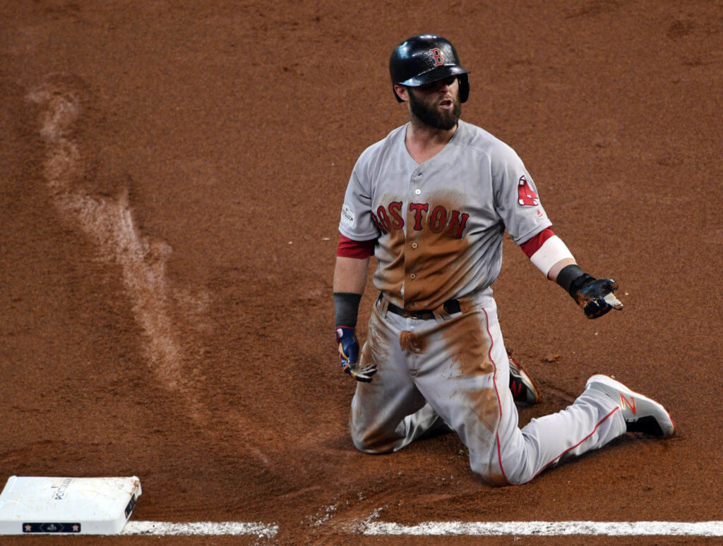 Pedroia returns as Red Sox beat Braves 8-6