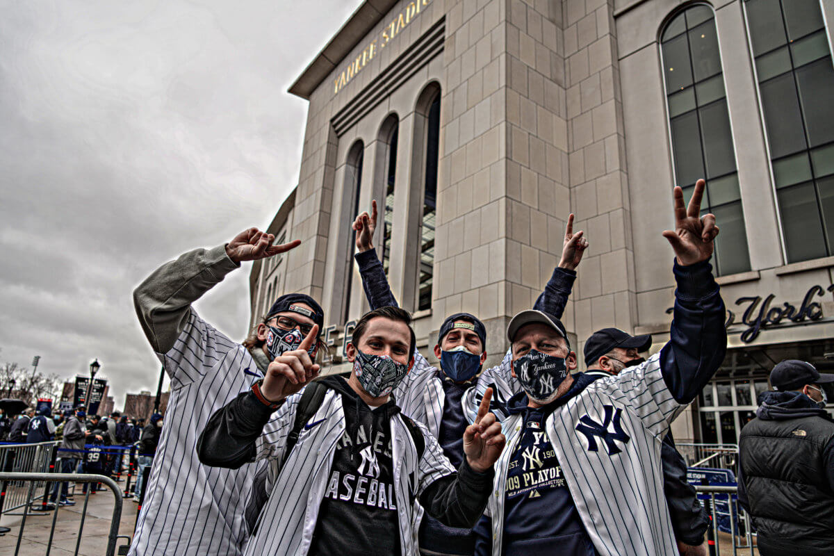 Yankee fans return to the Stadium for their first Opening Day since the  onset of COVID-19