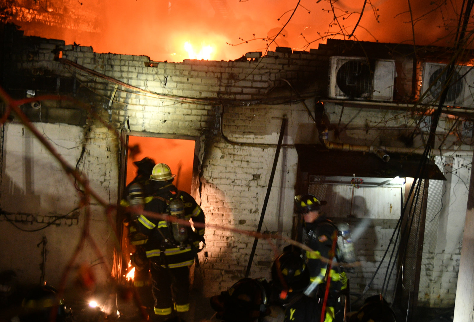 Two Firefighters Seriously Injured After Being Caught In Collapse Of ...