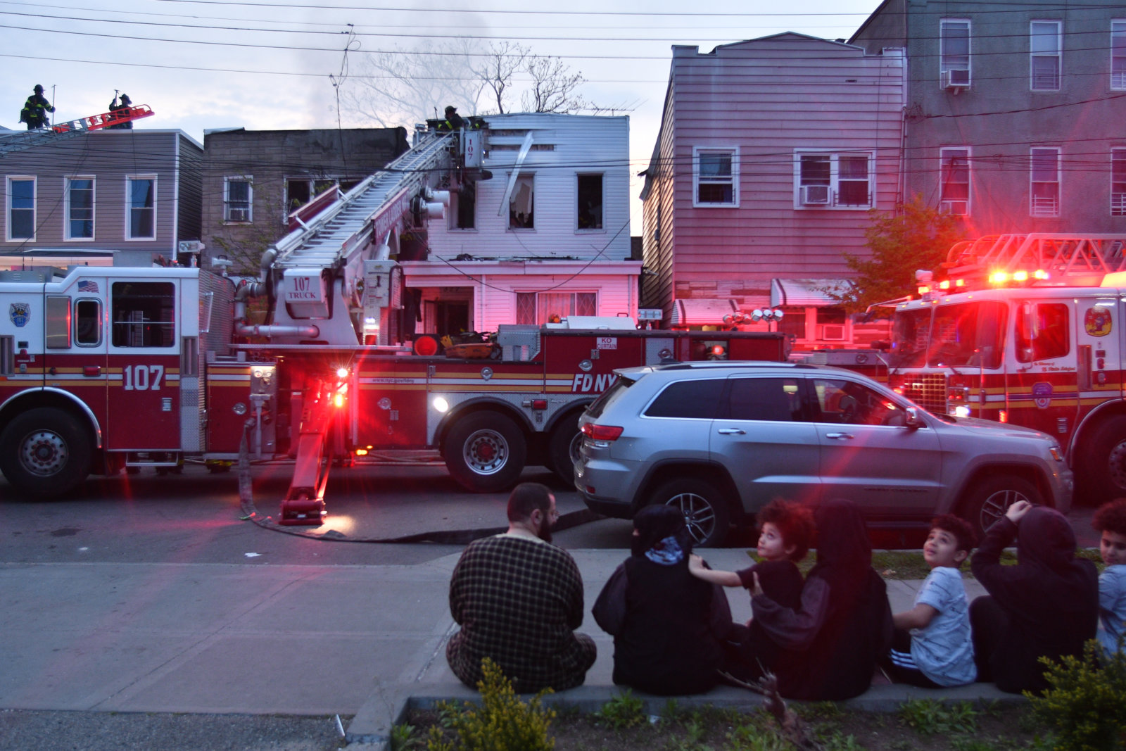 Early morning blaze leaves one injured and over a dozen homeless in ...