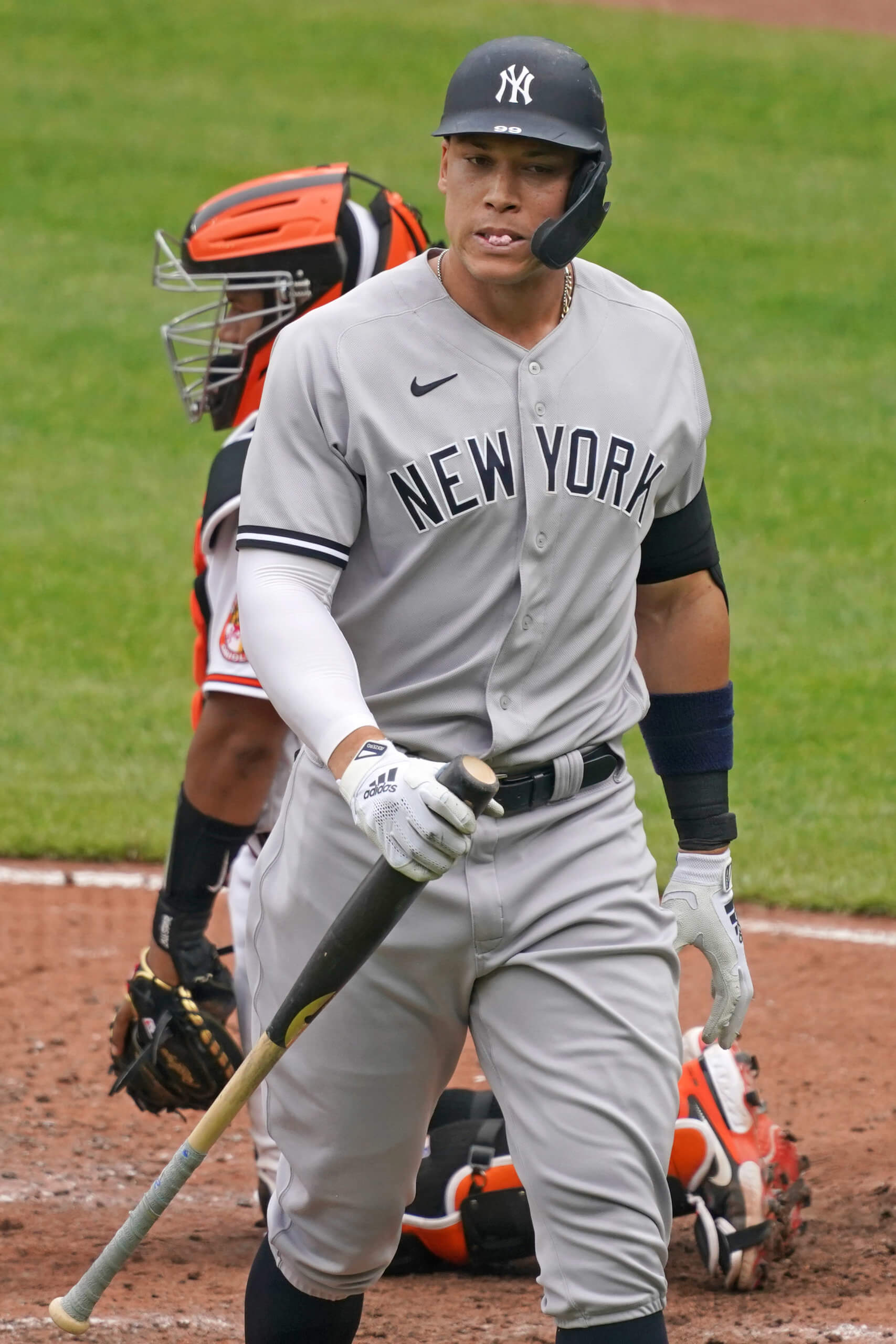 Men New York Yankees #99 Aaron Judge 2021 MLB Players Weekend