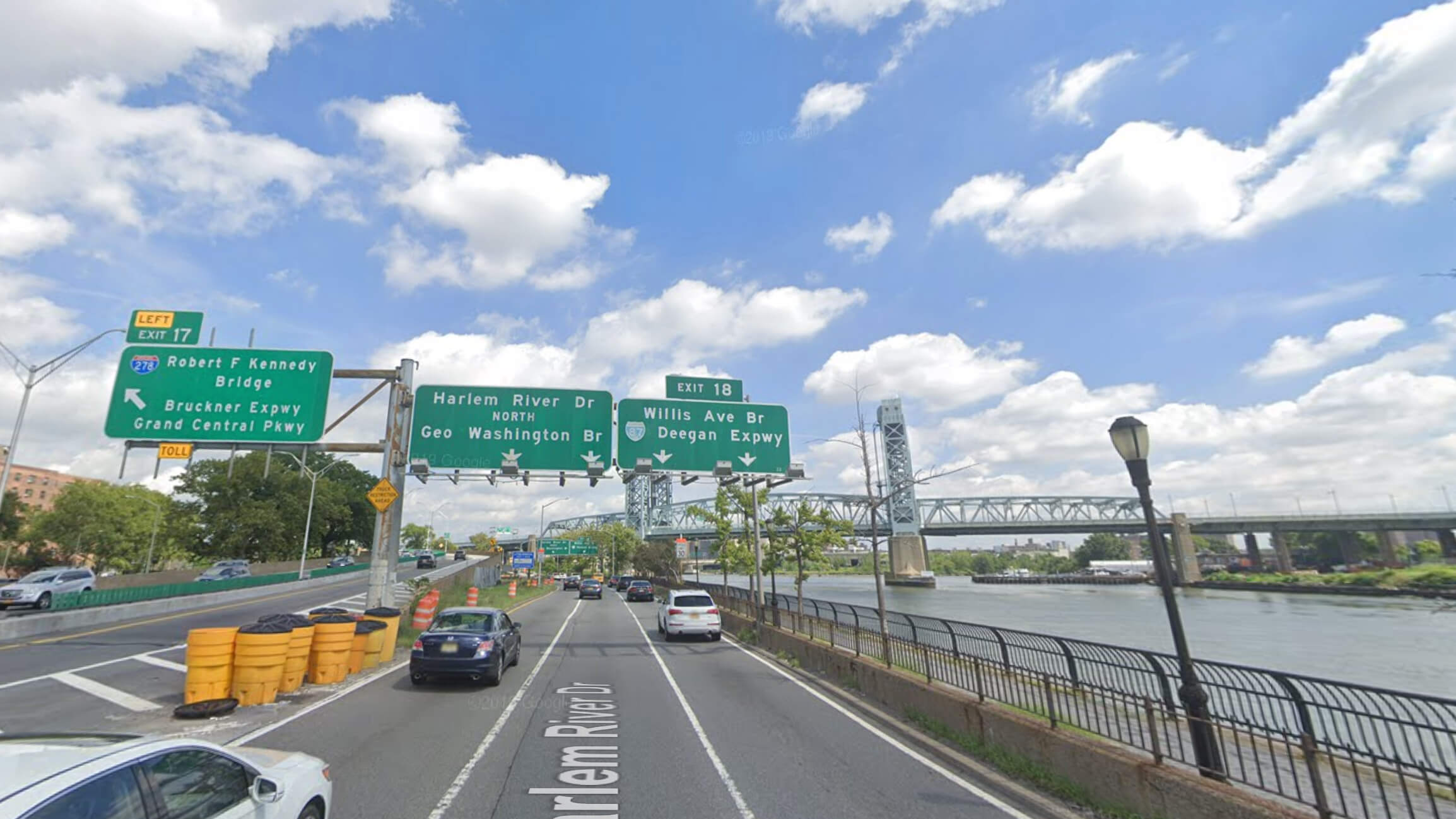 Speeding driver dies after flipping car on Harlem River Drive