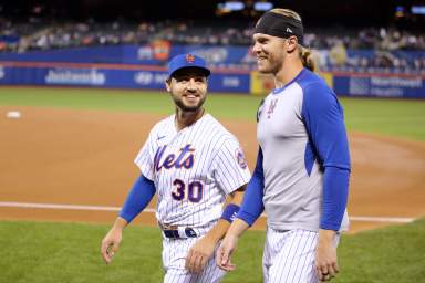 Michael Conforto Noah Syndergaard Mets