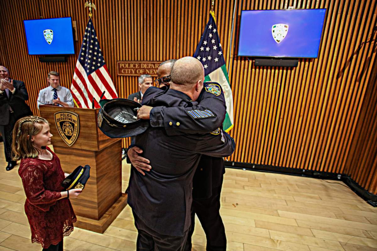 Sergeant William Gaspari and Tommy Alexander meet for the first time