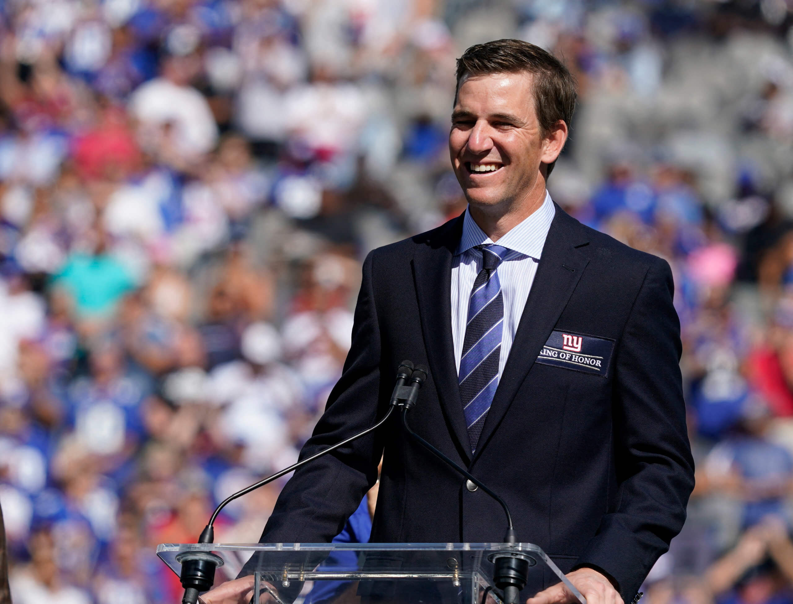 Giants great Eli Manning finds freedom off the football field