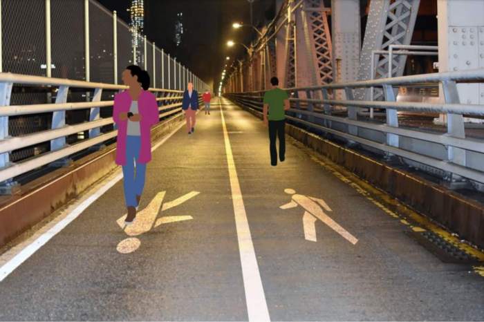 A rendering of the proposed walkway