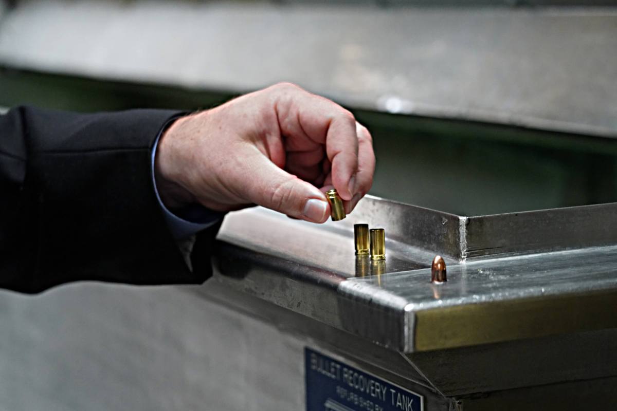 A bullet and shell casings