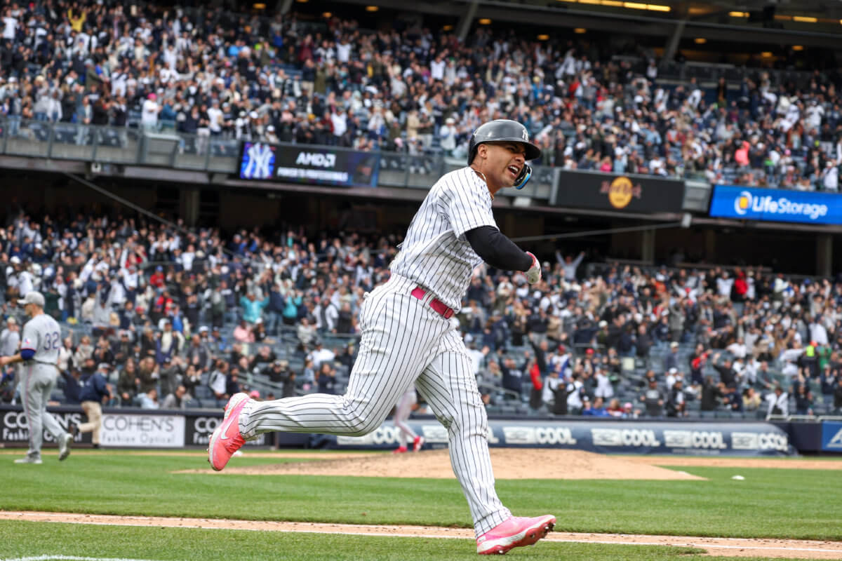 Gleyber Torres walk-off home run lifts New York Yankees to win over Rangers  in first game of doubleheader