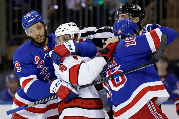 Devils win first playoff series in 11 years, triumph over Rangers