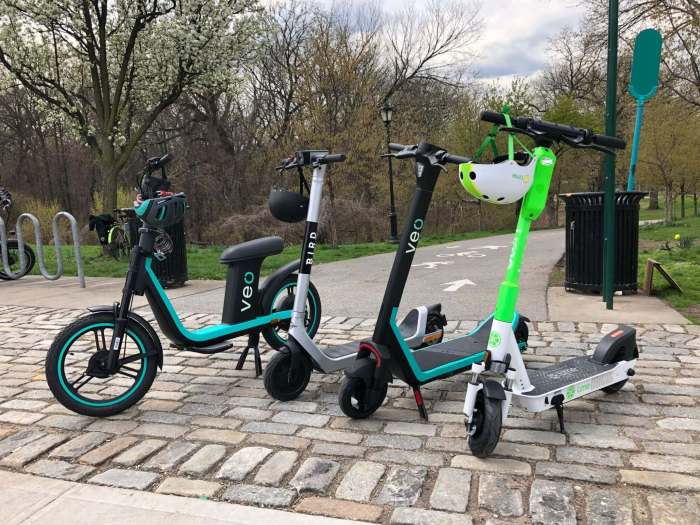 DOT launched an e-scooter pilot in the Bronx with Lime, Bird, and Veo