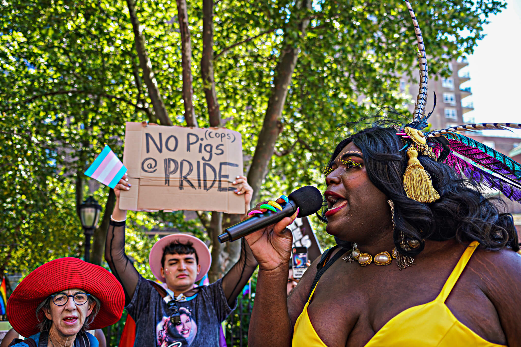 Protesters rain on the NYC Pride Parade in memory of Donnell Rochester