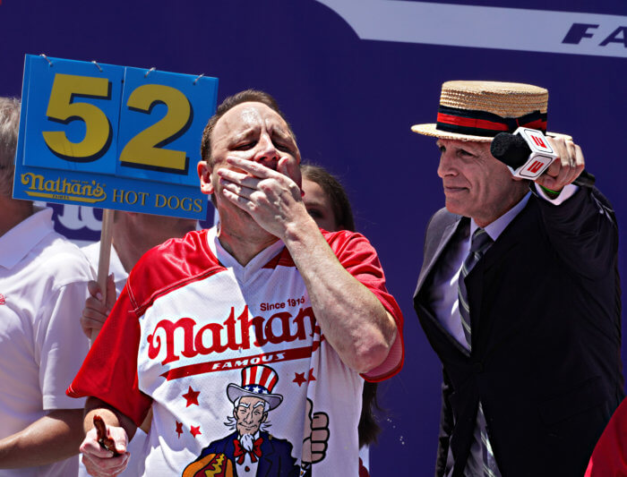 Choke job: Joey Chestnut takes down protester, still wins another ...