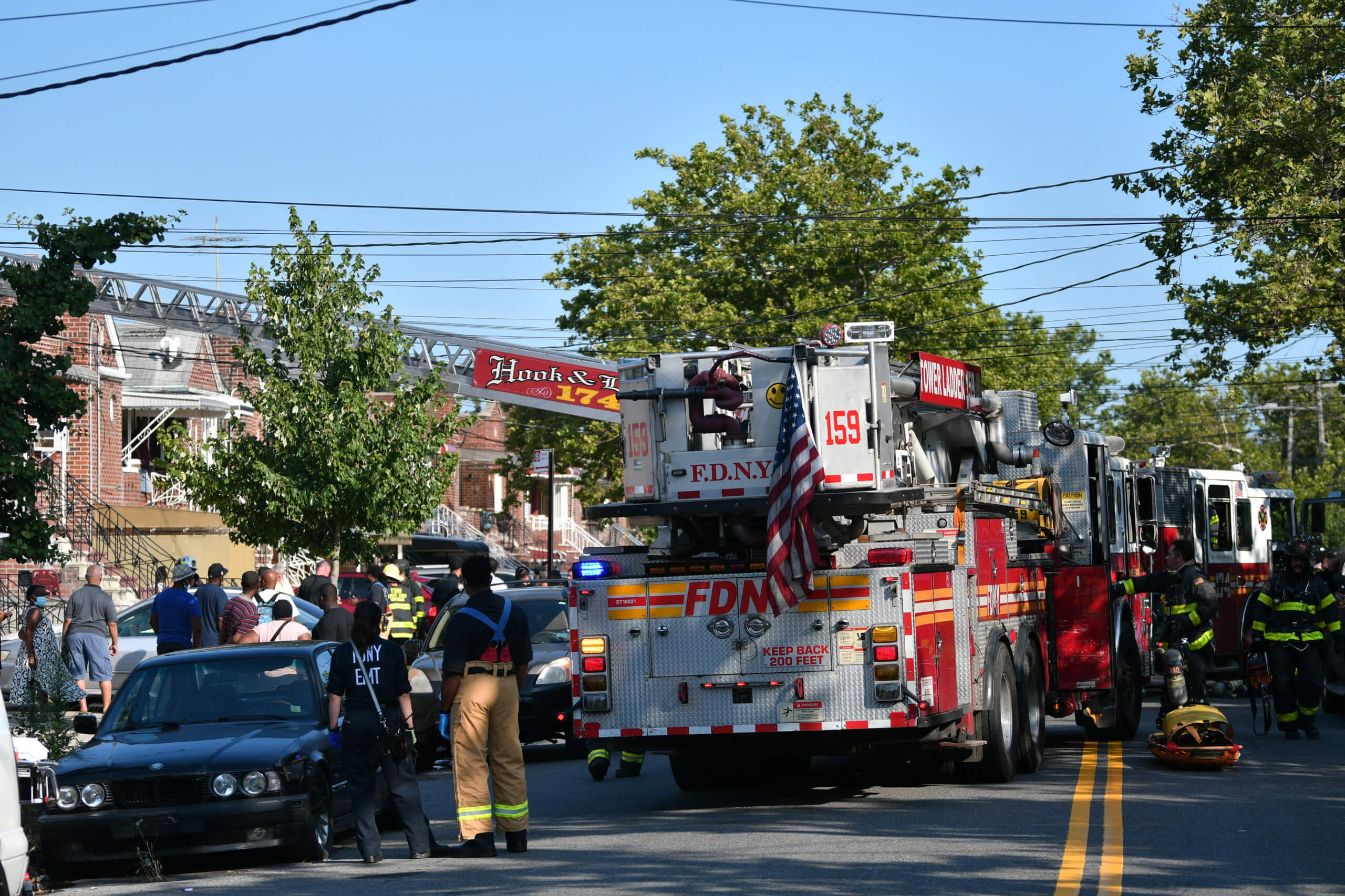 FDNY E-234 L-123 Batt. 38 St. John's East Brooklyn Navy Station Tee