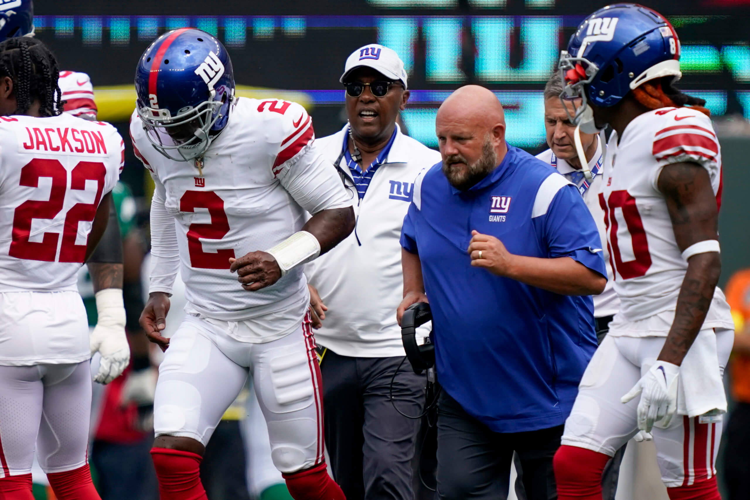 Tyrod Taylor gets rep with Giants starters as Daniel Jones struggles