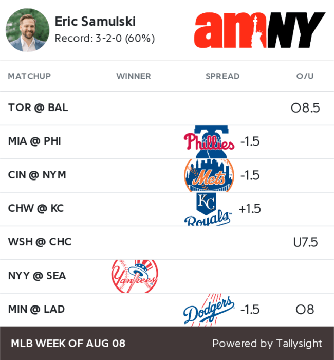 MLB best bets