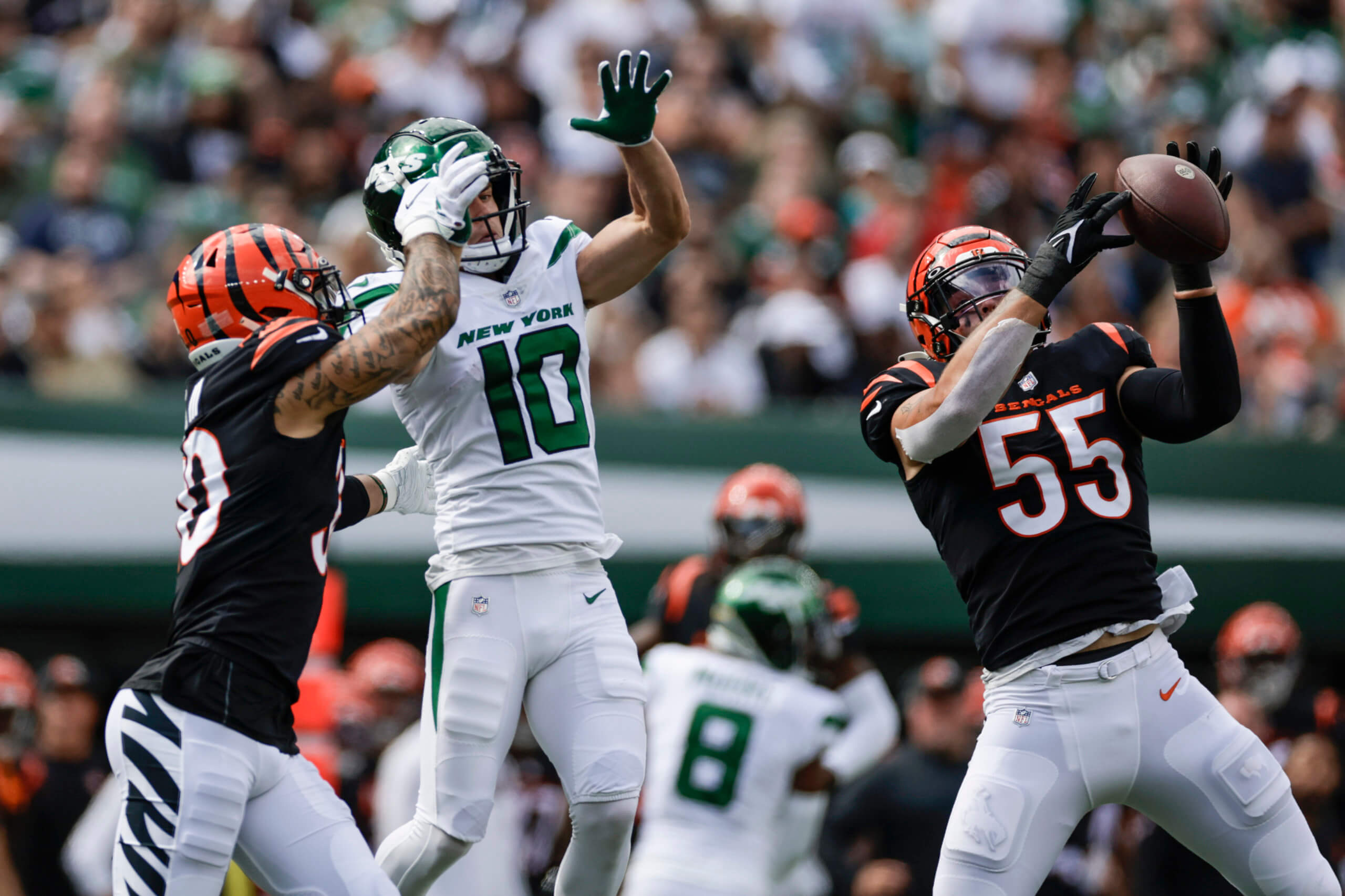 Cincinnati Bengals' Logan Wilson (55) during the first half of an