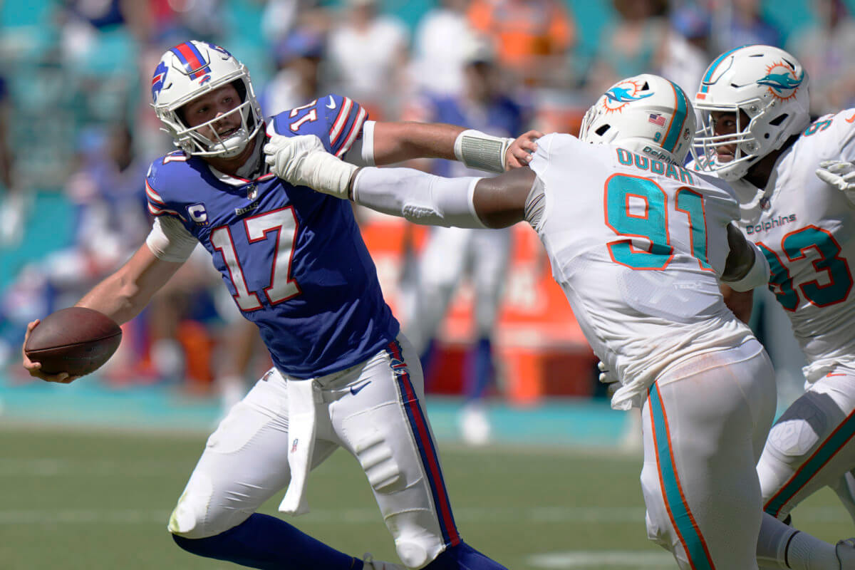 Miami Dolphins lose four key starters for today's Bills game