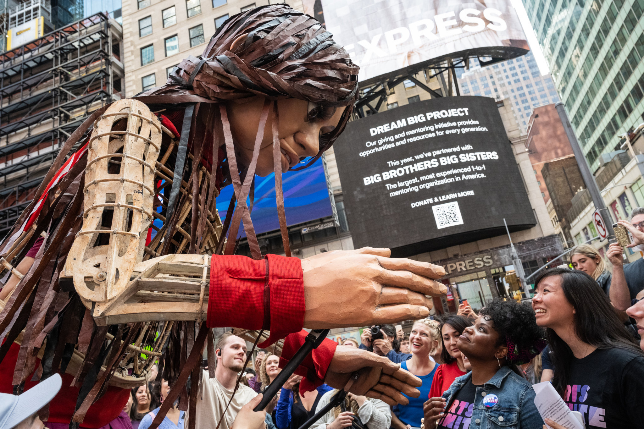 Broadway fills New York City with songs in Times Square for Little Amal ...