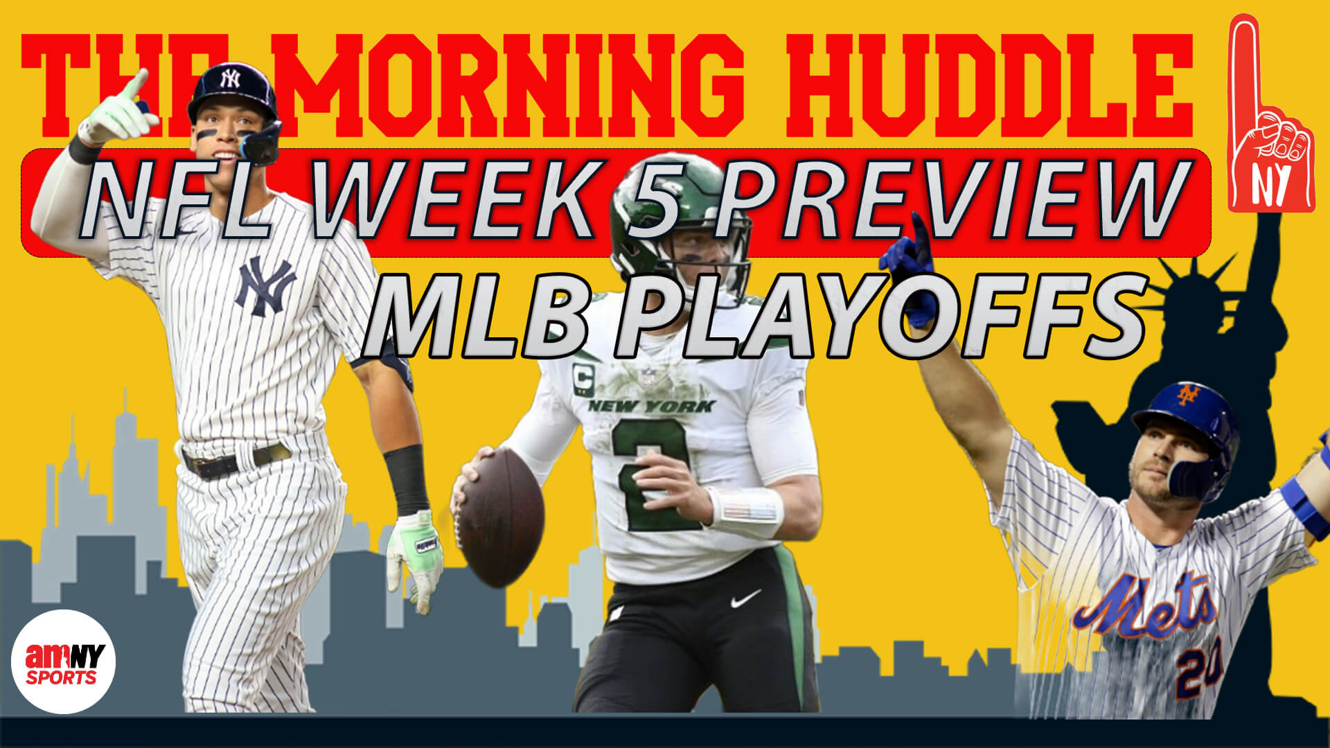 MUST WATCH VIDEO: Morning Huddle Week 5, MLB Playoffs, Jets and Giants  previews, more