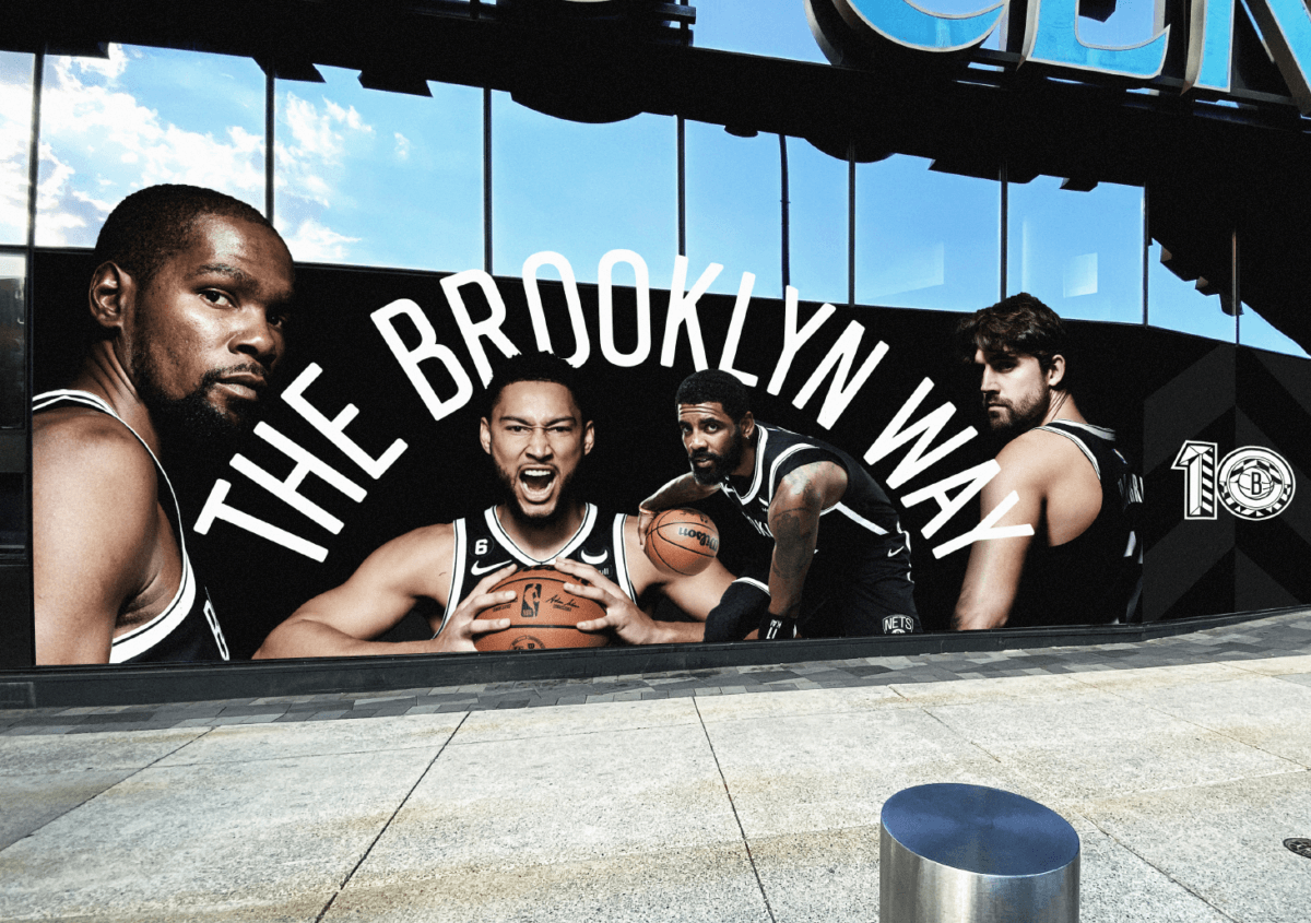 Brooklyn, New York - #KevinDurant #SpencerDinwiddie #TaureanPrince  #DeandreJordan and #KyrieIrving of the Brooklyn Nets