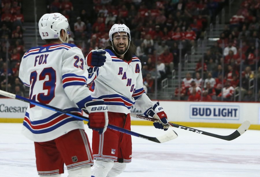 Rangers Dominate Red Wings 8-2: Mika Zibanejad Scores Twice In 700th ...