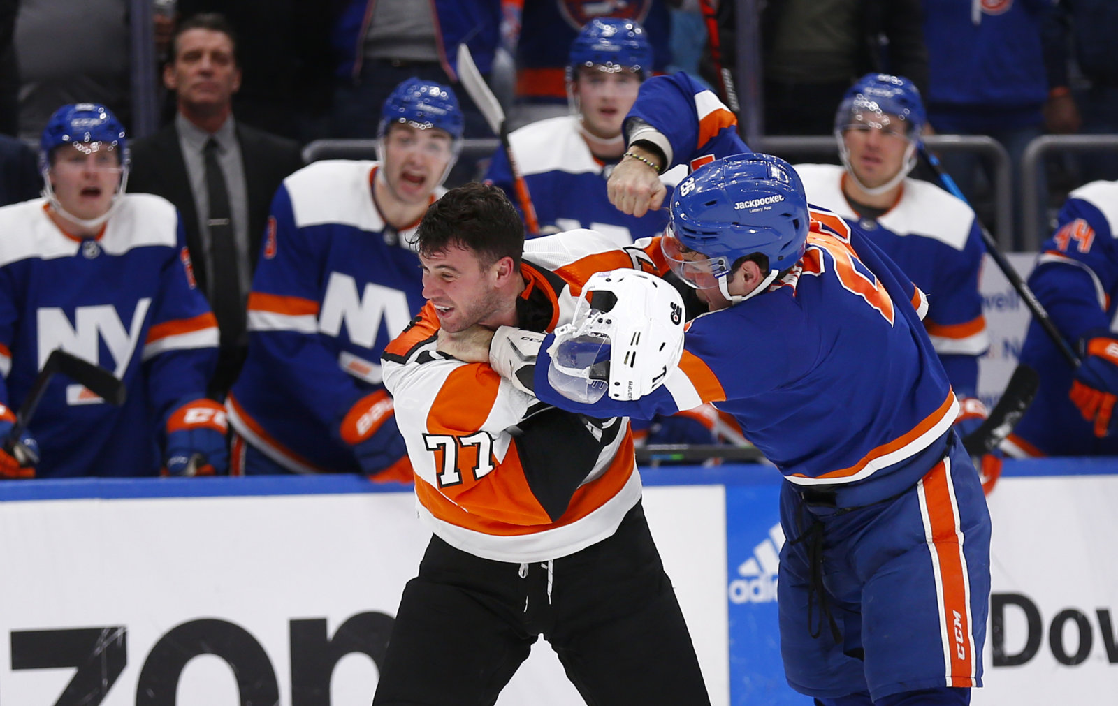 Islanders’ Oliver Wahlstrom Showing Off Ability To Drop Gloves In New ...