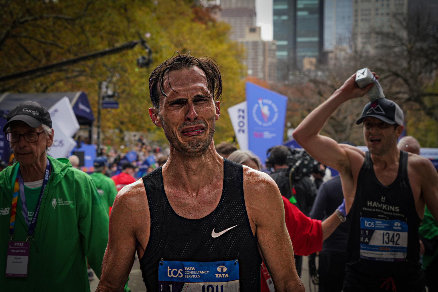 Exhaustion and elation: NYC Marathon finish line evokes range of ...