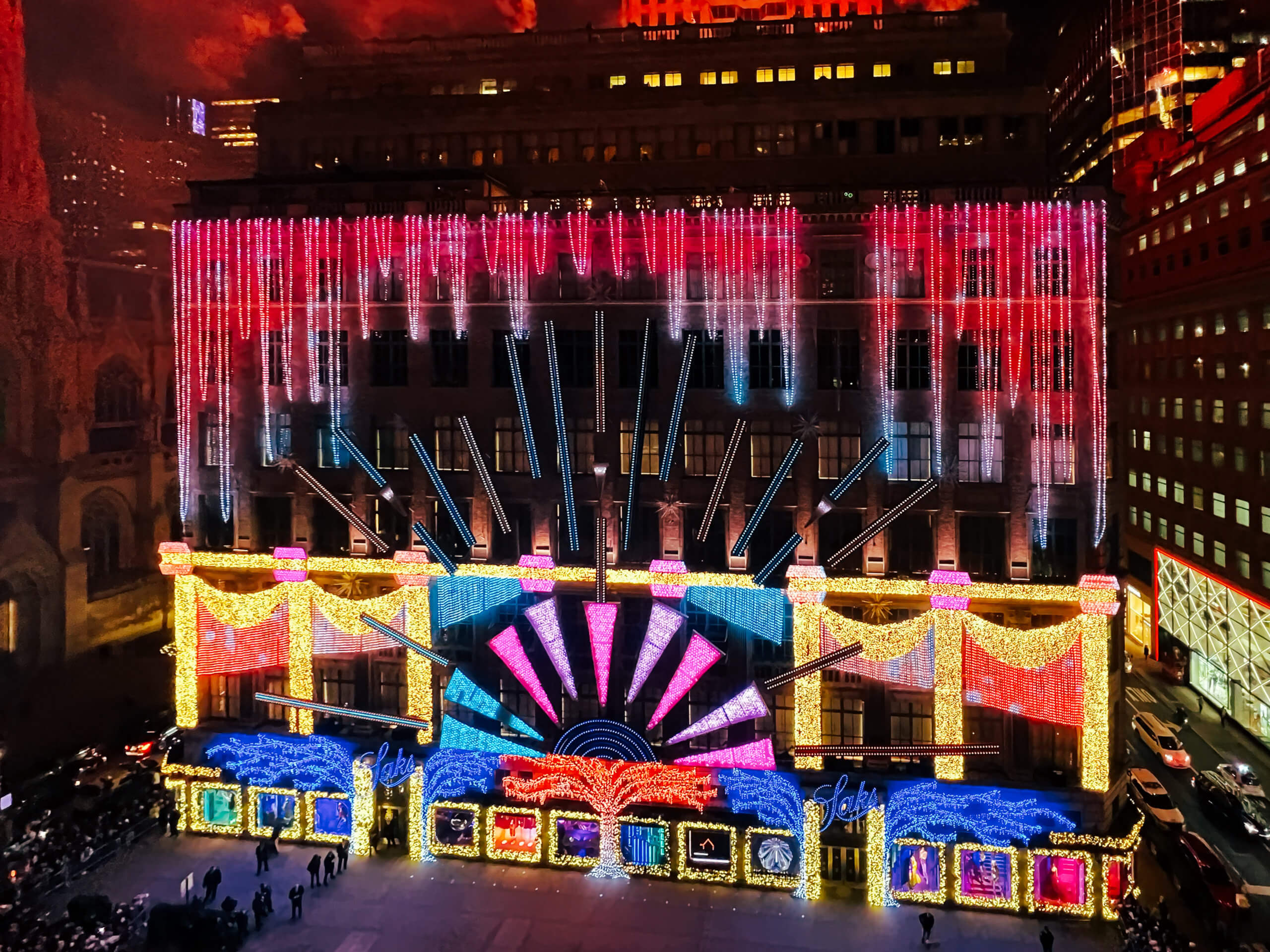 Saks Fifth Avenue's NYC holiday light display gets a 2020 spin
