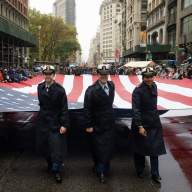 Members of the U.S. Armed Service march in the 103rd Veterans Day Parade in New York City