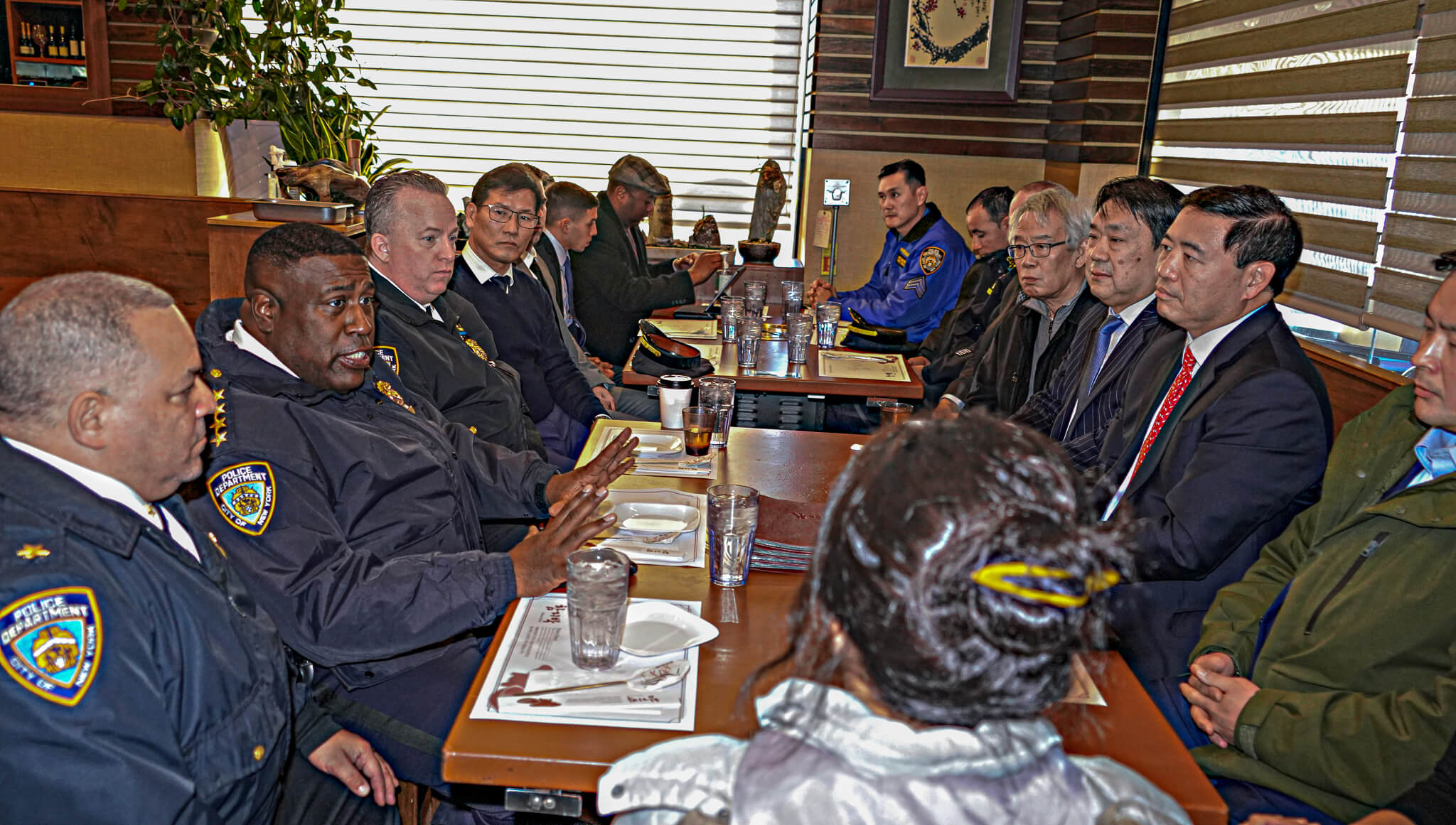 NYPD Chief Of Department Meets With Flushing Business Owners Following ...