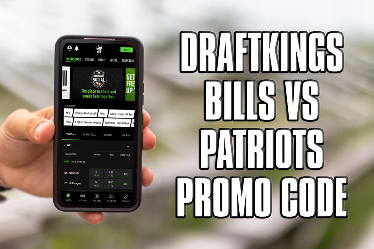 DraftKings promo code for TNF: 30-1 odds for Bills-Pats clash