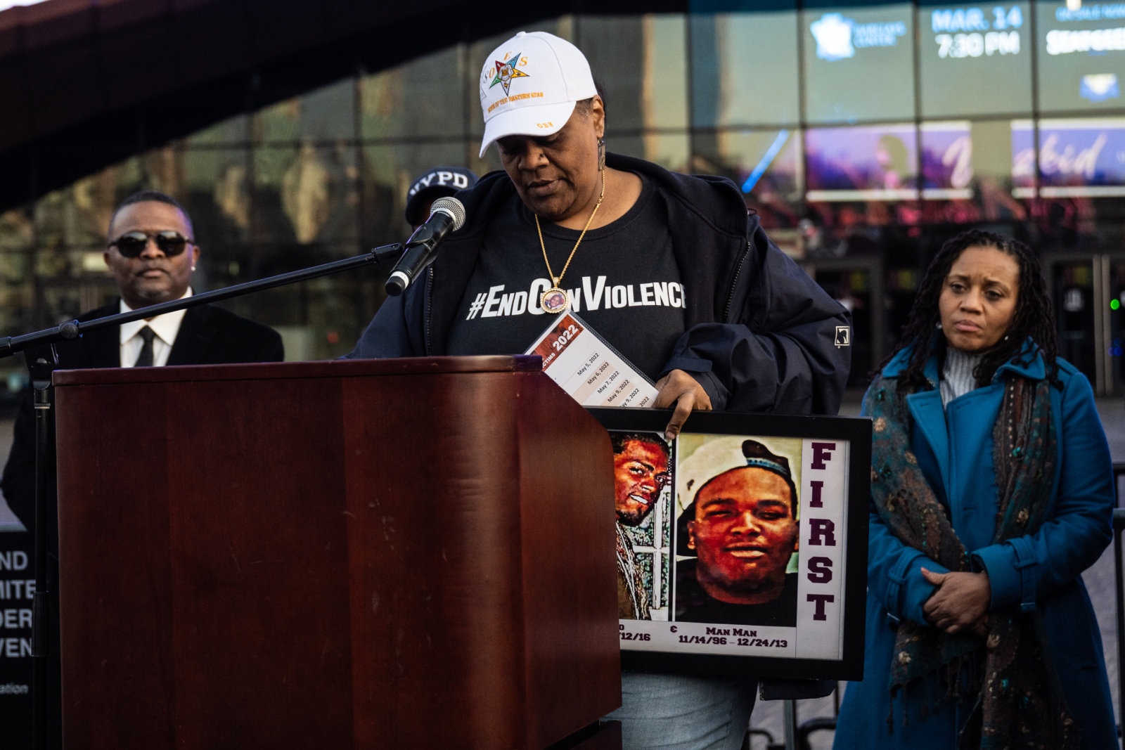 Families Of Gun Violence Victims Gather Outside Of Jpd