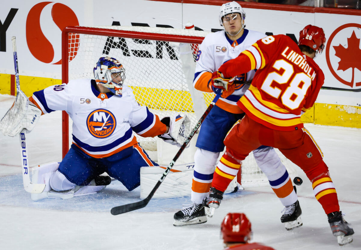 Beyond the Boxscore: Calgary Flames find holes on Varlamov in low event win  over the Islanders - FlamesNation