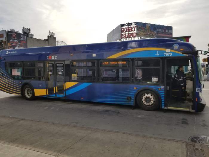 A B36 MTA bus on Surf Ave