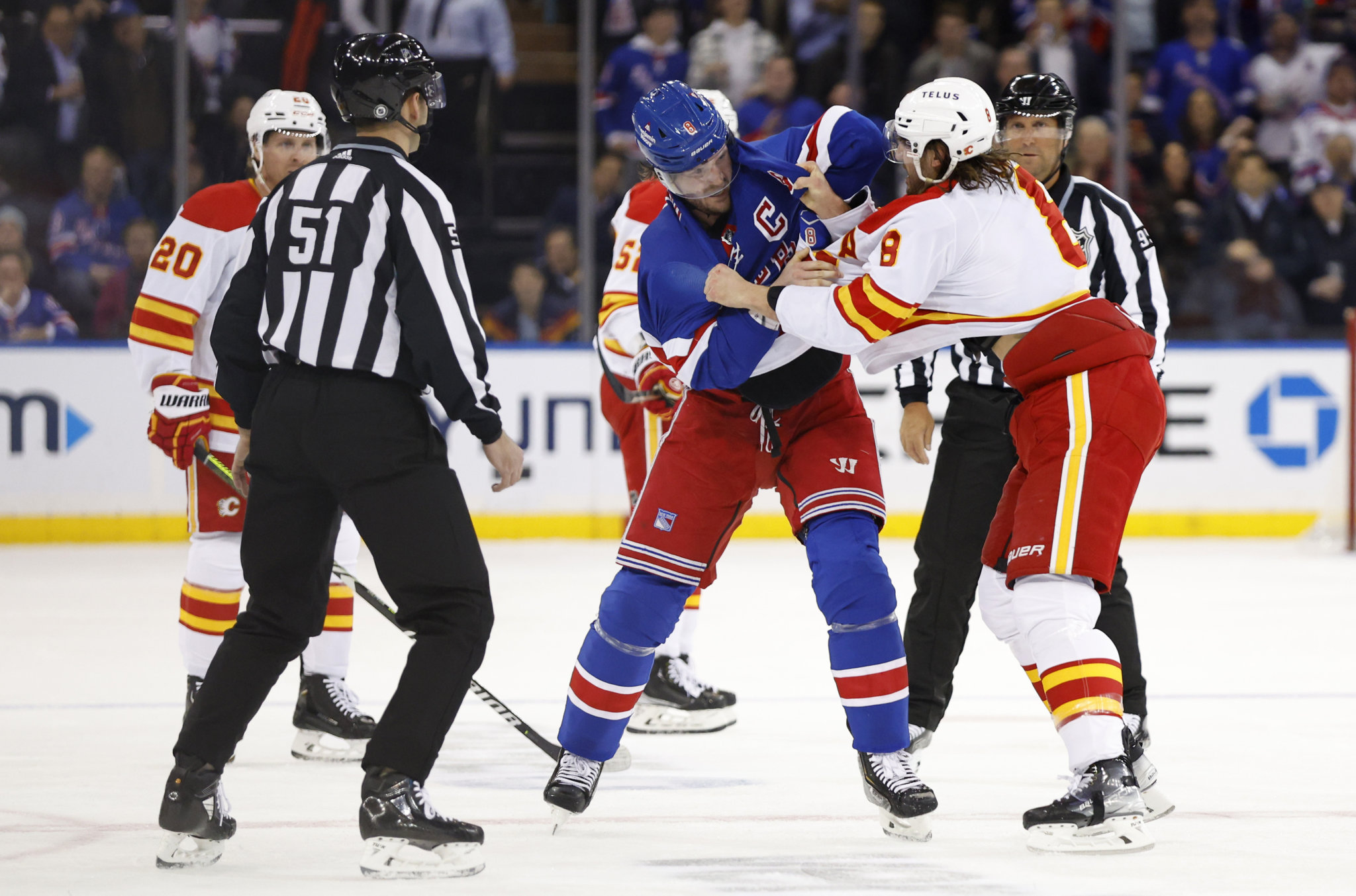 Jacob Trouba Shows Importance To Rangers In Fight-night Overtime Win ...