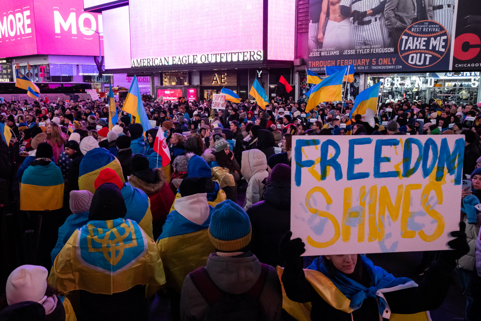 War In Ukraine | New Yorkers Mark One-year Anniversary Of Russian ...