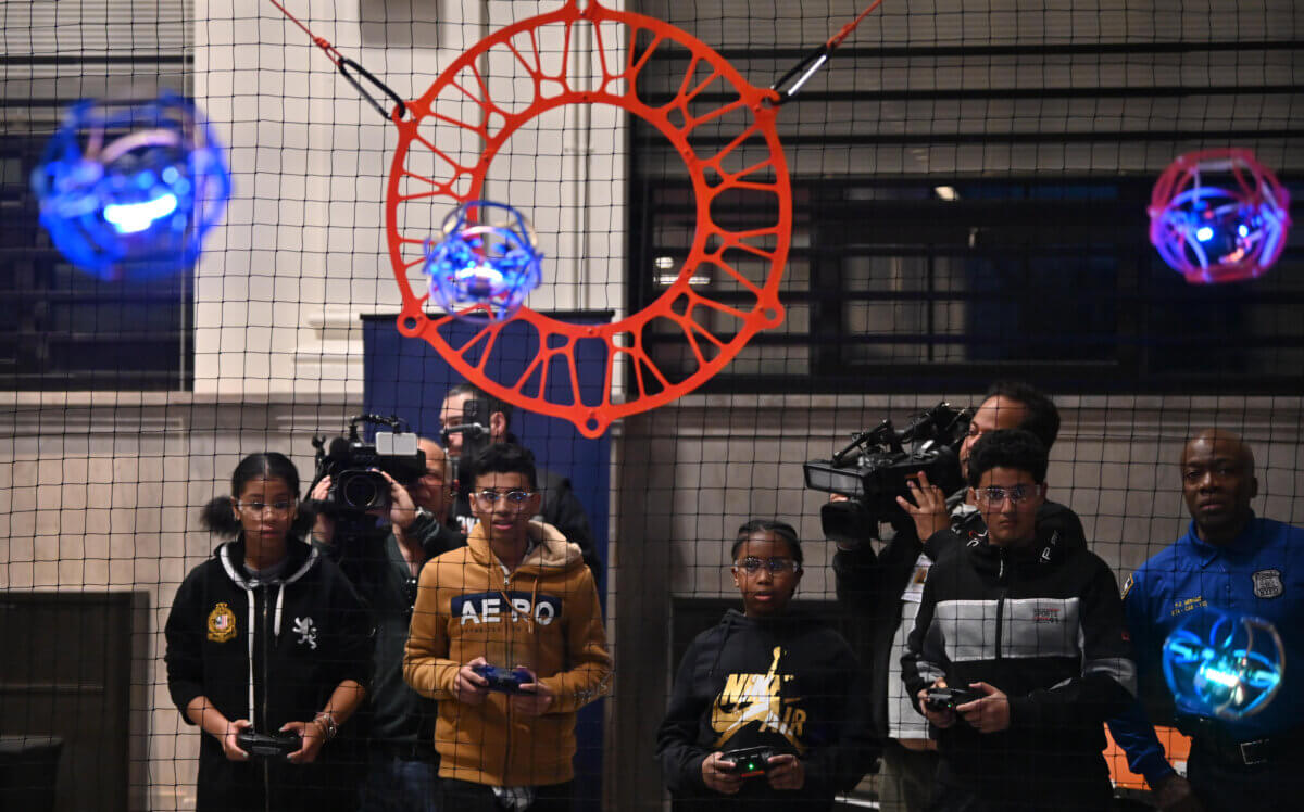 NYPD launches drone program for Brooklyn youth, features game similar to  soccer