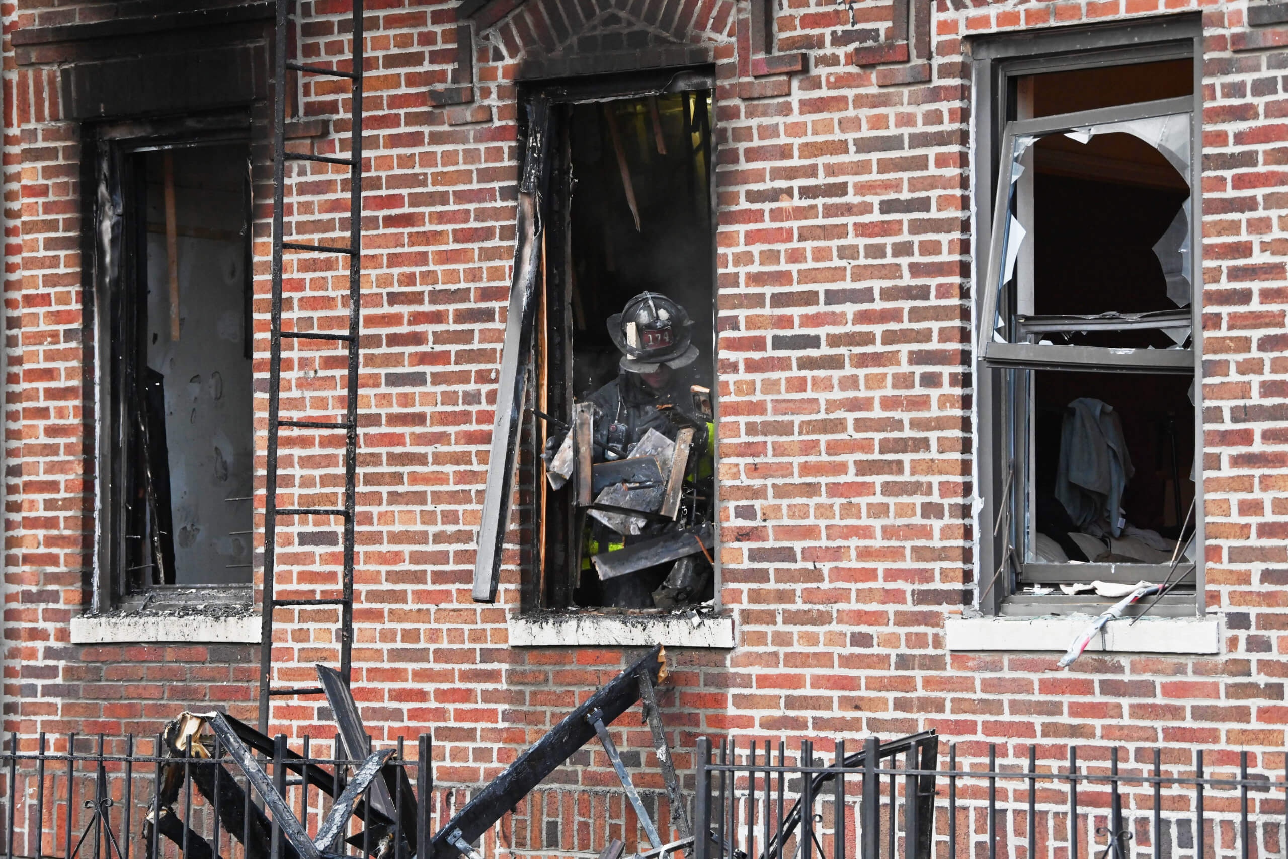 Brooklyn Fire Injures Adult and Child