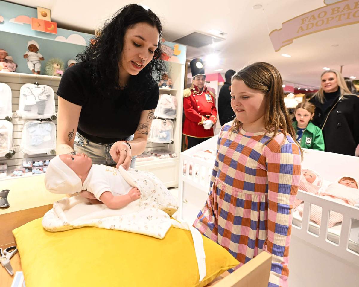 Freja at FAO Schwarz