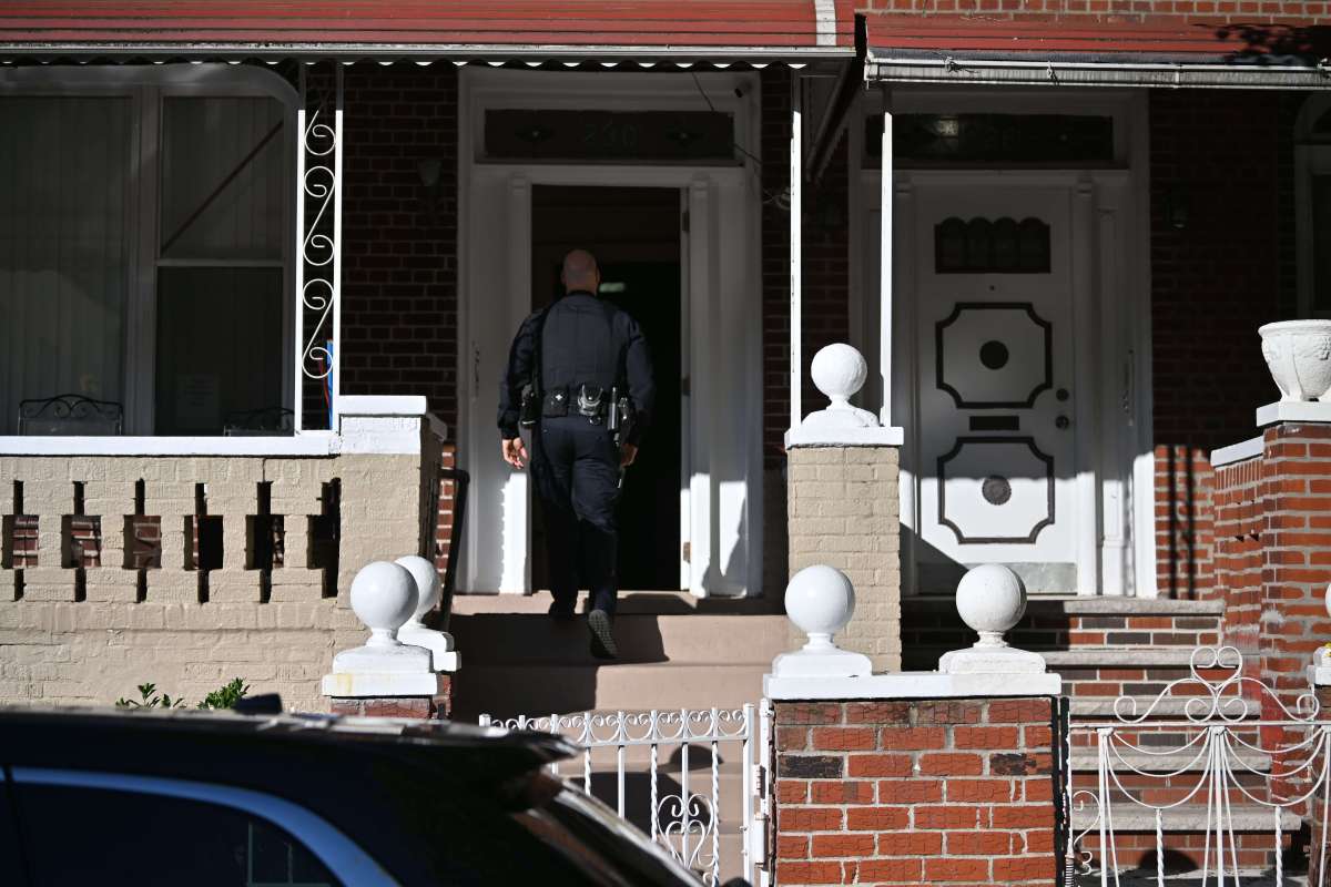 Cops canvassing 230 East 96th Street in East Flatbush