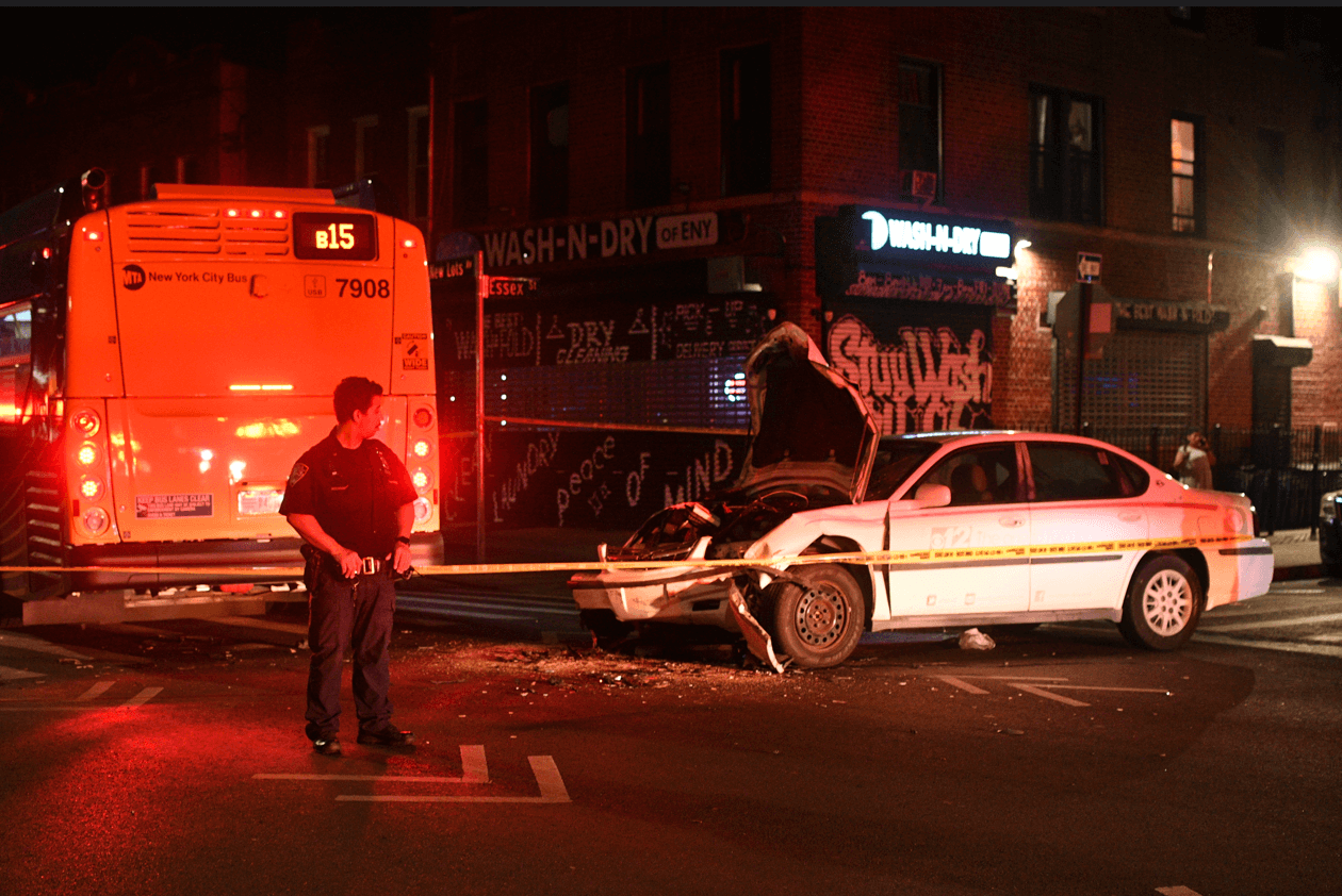 Brooklyn bus crash leaves 15 injured; driver unlicensed.