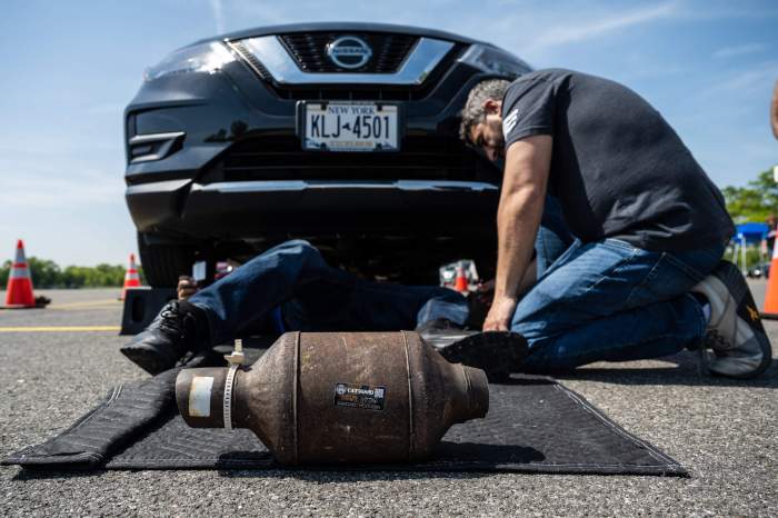 Guarding against catalytic converter theft