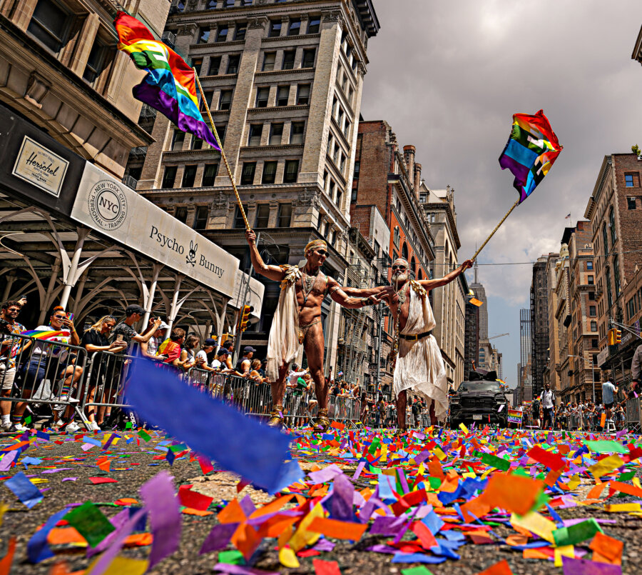 All the colors of the rainbow Thousands proudly march in NYC Pride