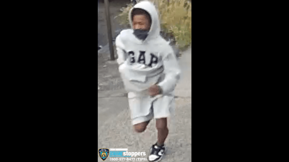 Police are looking for several teenagers, including the individual pictured, who were involved in a gun battle in the Bronx