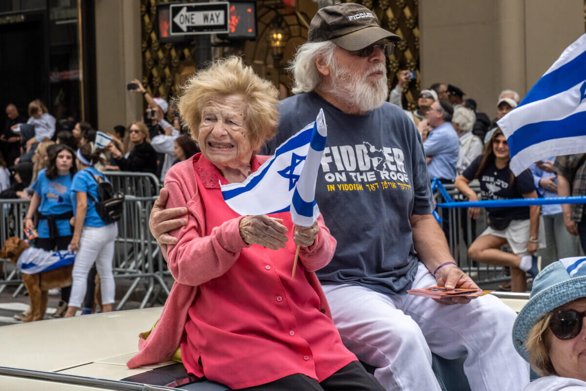 Dr. Ruth Westheimer participates in Israel Parade Celebration