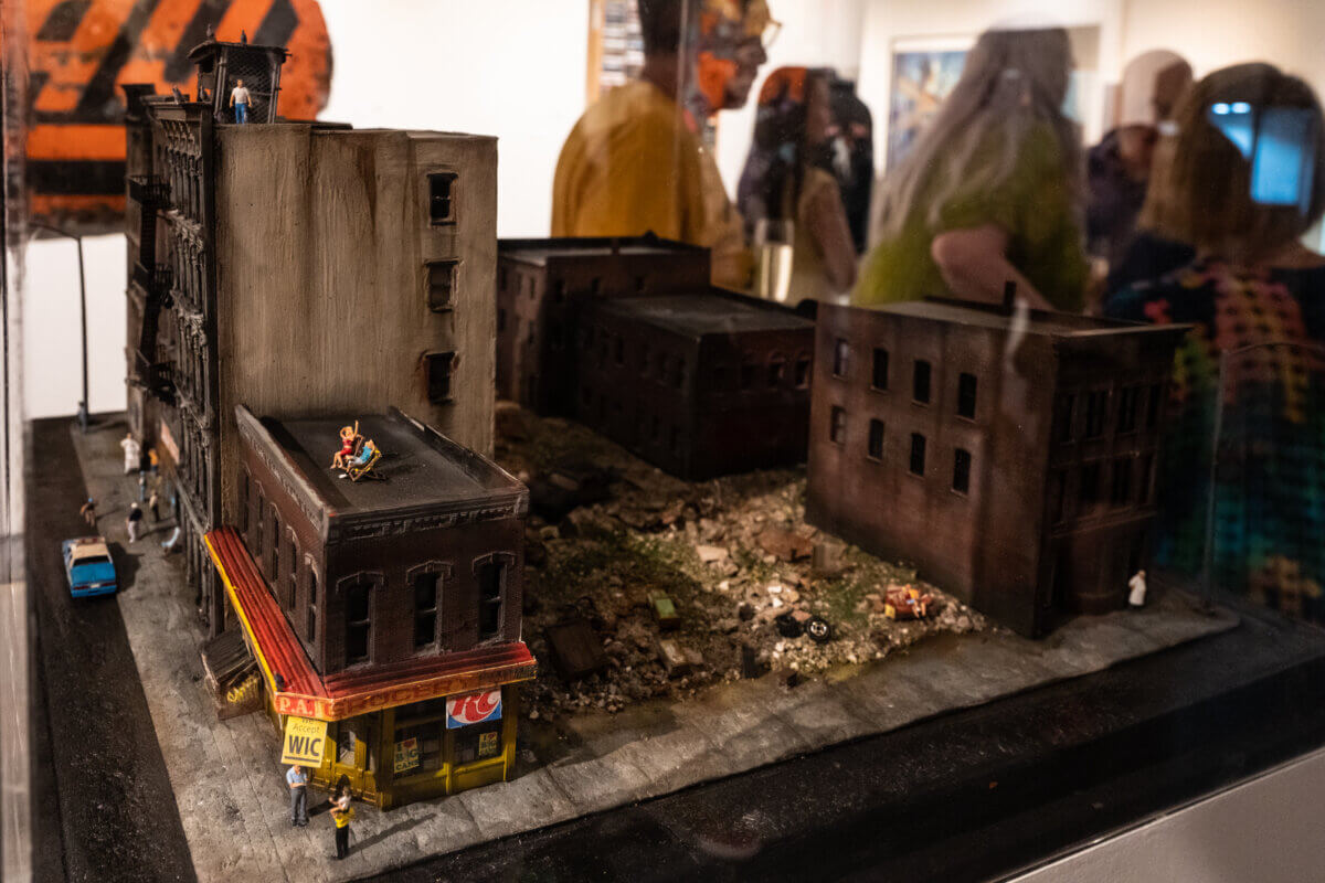 Danny Cortes' miniature artwork "The Block" is up for auction at Sotheby’s