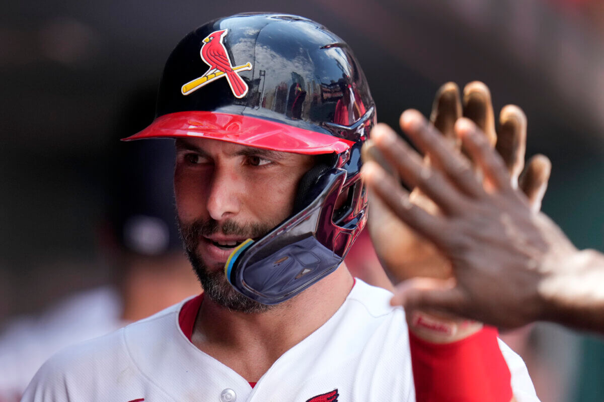 Paul Goldschmidt grabbing seat Thursday for Cardinals