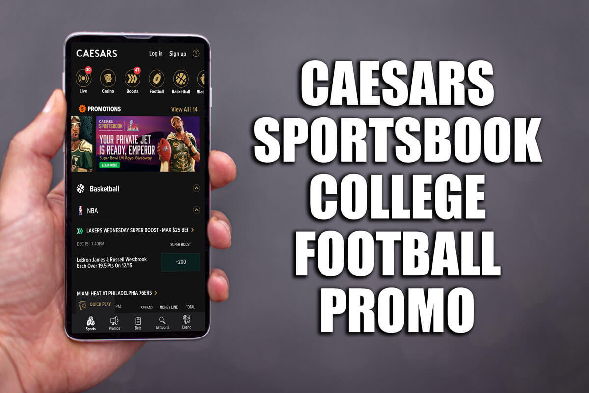 Caesars promo code PLAYSGET: $250 bonus for college football